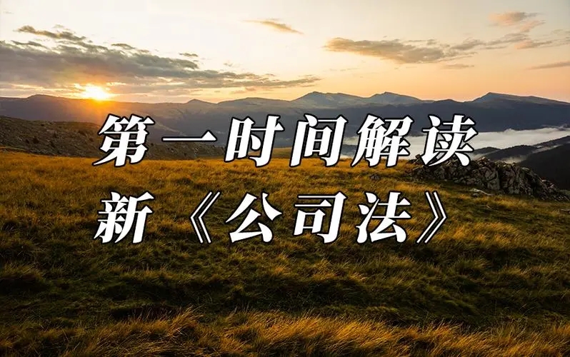 新公司法有哪些重大变化